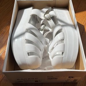 NWT Platform sandals by bamboo! A.k.a. jelly shoes!